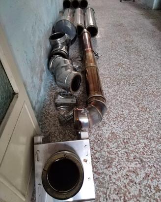 Canna fumaria acciaio inox doppia camera 