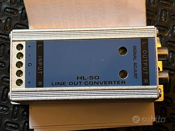 Convertitore audio hight low rca