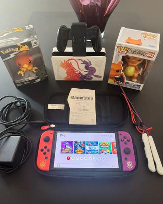 Switch oled pokemom s/v  (NO BOX) + custodia