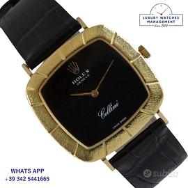 ROLEX Cellini 3830J Ultra-Thin stone black dial