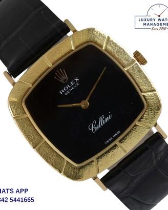 ROLEX Cellini 3830J Ultra-Thin stone black dial