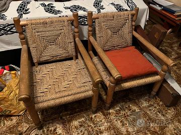 Due poltrone afgane originali