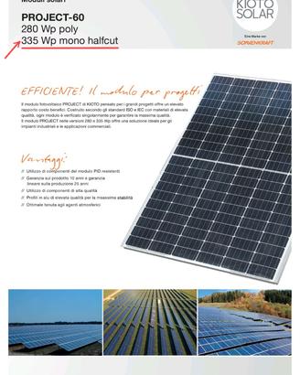 Moduli fotovoltaici 335w x revamping - MADE IN EU
