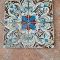 quadro di mattonelle maioliche 