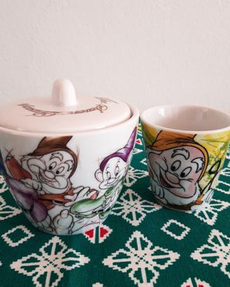 Zuccheriera e tazzina caffè Egan 7 Nani Disney