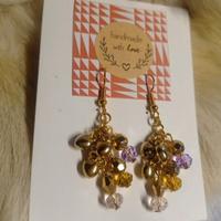 Orecchini donna con cristalli e cuoricini