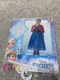 Vedtito carnevale ANNA FROZEN taglia 7/8 anni