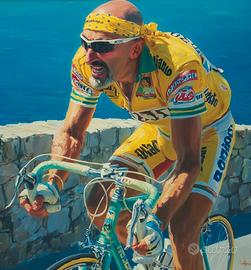 Quadro Marco Pantani “El vuelo del Pirata”