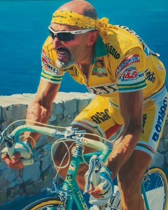 Quadro Marco Pantani “El vuelo del Pirata”