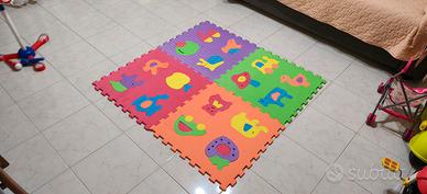 Tappetino Tappeto Puzzle Maxi Colorati Gioco Bambi