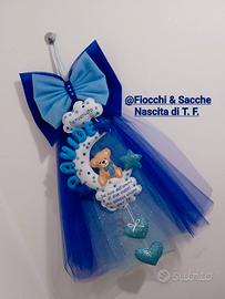 fiocco blu e azzurro 