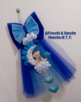 fiocco blu e azzurro 