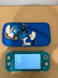 Nintendo Switch lite turchese + custodia