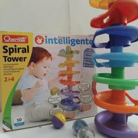 Quercetti Spiral Tower - Pista biglie da 1-4 anni