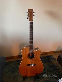 CHITARRA PREAMPLIFICATA CORT + CUSTODIA RIGIDA