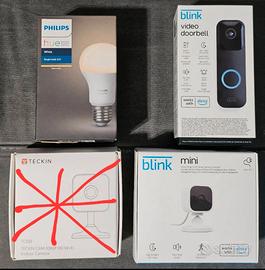 Blink Doorbell + Blink Mini + Lampadina Philips 