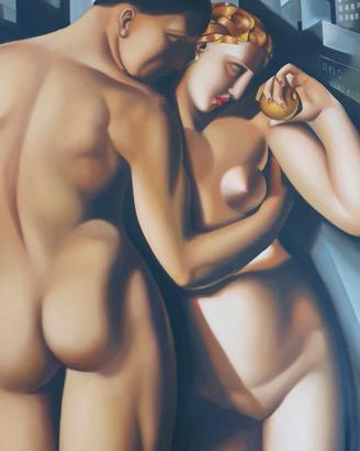 Quadro riproduzione Adamo ed Eva De Lempicka