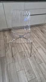 4 sedie moderne trasparenti  60 euro 