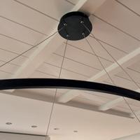 Lampadario led ovale 120cm