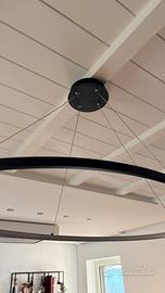 Lampadario led ovale 120cm