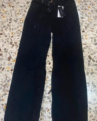 Jeans neri Trendyol Tg.44 con cintura