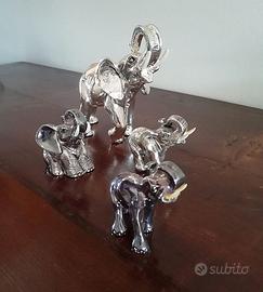 Elefanti arredo 4 sculture
