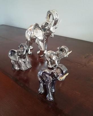 Elefanti arredo 4 sculture