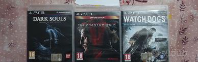 Playstation 3 darksouls,mgs5,watch dog