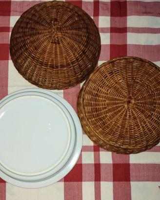 Paniere porta pane MULINO BIANCO ceramica cesto #T