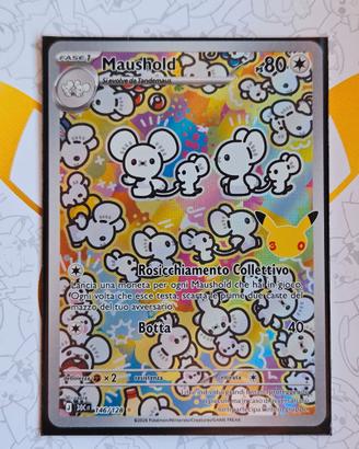 Carta pokemon Maushold  146/128 IR full art 30th