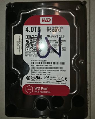 HARD DISK 4 TB WD RED