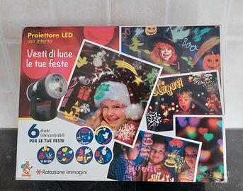 proiettore led per uso interno con 6 dischi interc