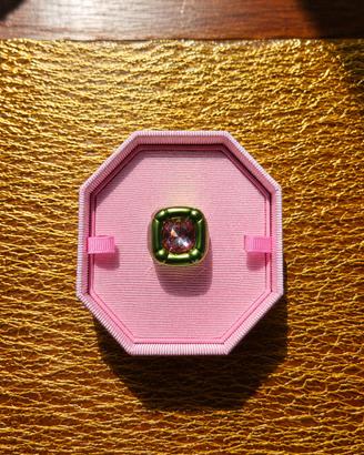 ANELLO SWAROVSKI DULCIS – Verde e Rosa Pop – NUOVO