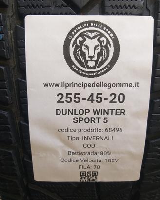 2 GOMME 255 45 20 DUNLOP A68496