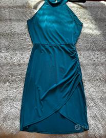 Vestito blu petrolio