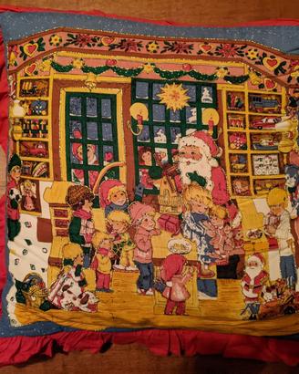 Cuscino natalizio rosso - Misure 35x35x8 cm