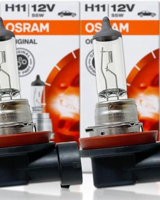 Coppia Lampadine Osram H11 Alogene