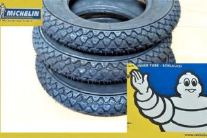 3 Gomme Michelin S83 2.75-9 3.50/8 3.00/10 3.50/10
