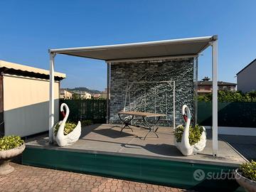 Pergola/tenda a pergola con telo avvolgibile