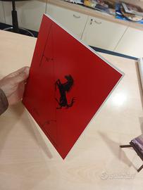 Quadro prospetto ingegneristico Ferrari logo
