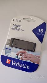 Chiavetta USB Pen drive 16 Gb gigabite NUOVA