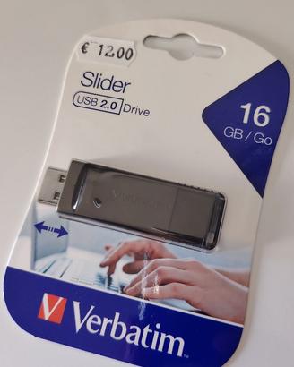 Chiavetta USB Pen drive 16 Gb gigabite NUOVA
