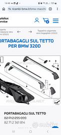 barre portapacchi originale bmw serie3 f30 