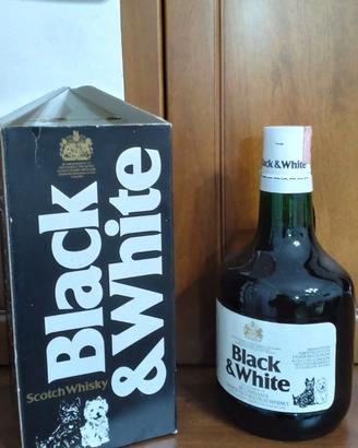 Black&White Scotch Whisky anni 70 - "da litri 2"