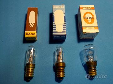 Lampadine miniatura nuove attacco E14 24V-30V-280V