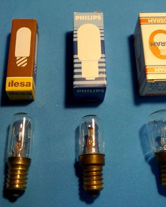 Lampadine miniatura nuove attacco E14 24V-30V-280V