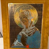 Icona Sacra Madonna stile bizantino