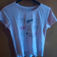 Maglia rosa con disegno