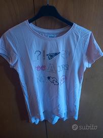 Maglia rosa con disegno