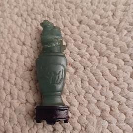 Piccola statua cinese d'antiquariato in giada